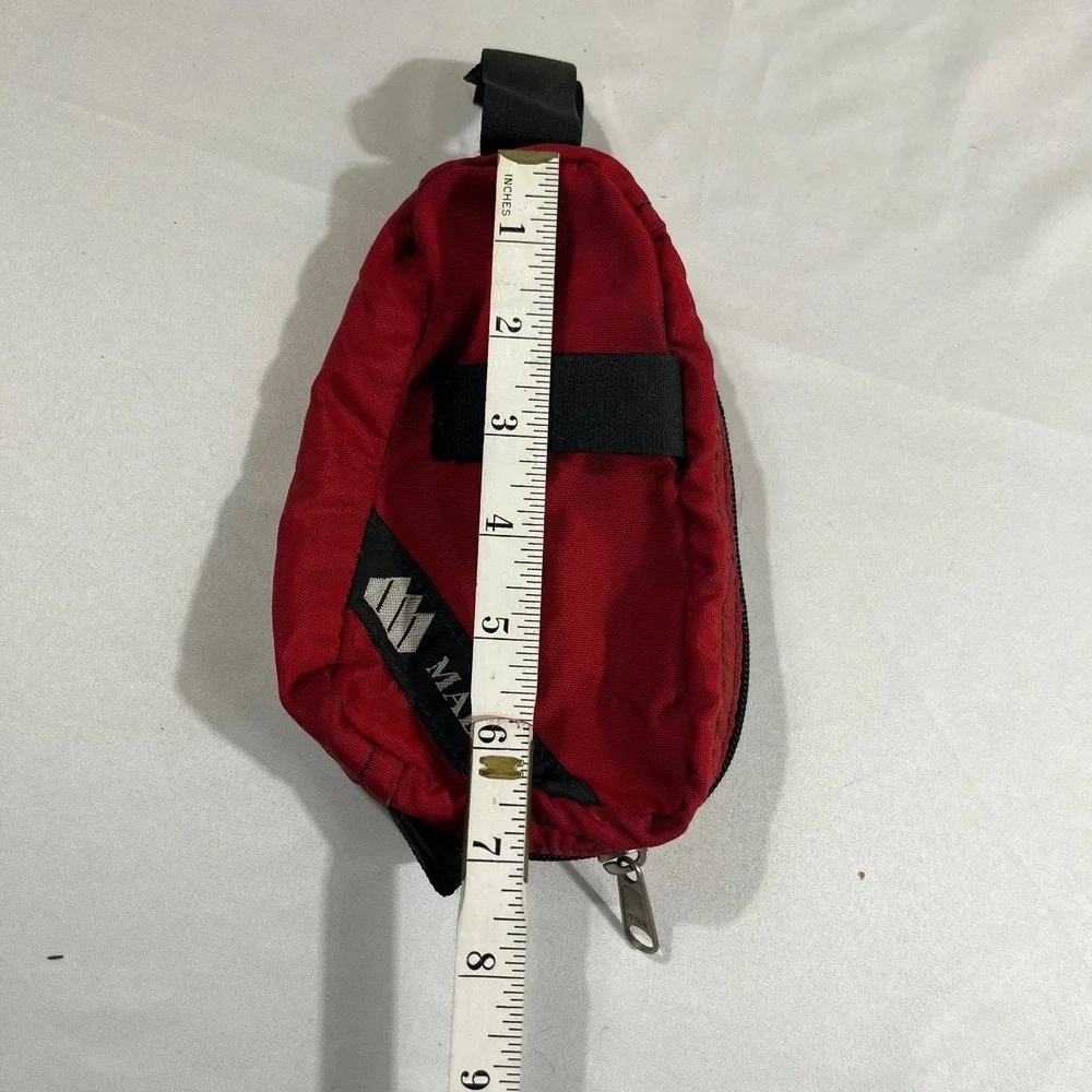 Madden Red Cordura Tech Pouch Gorpcore Y2K Utility Sling Bag Case 7x5 Bike Bag